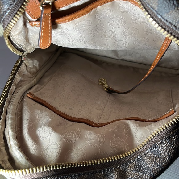 MICHAEL KORS JET SET PVC MONOGRAM SMALL STUDDED ZIP BACKPACK BAG - Picture 10 of 13